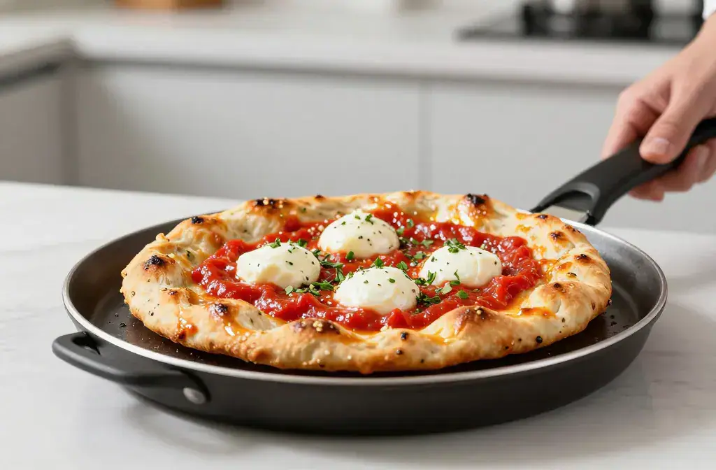 Finished 2-ingredient cottage cheese flatbread viral recipe for 2-Ingredient Cottage Cheese Flatbread (Viral High-Protein Recipe) Demystified - A studio-shot he