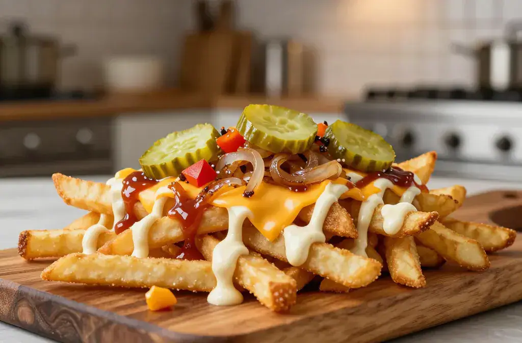 Finished animal style fries copycat better recipe for Animal Style Fries Copycat Better Than the Drive Thru: Easy Weeknight Win - A vibrant, high-contrast hero
