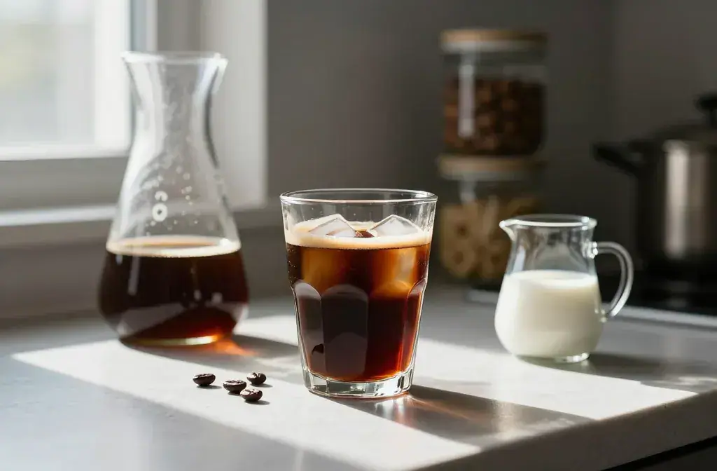 Finished cold brew worth waking recipe for Cold Brew Recipes Worth Waking Up for: Mornings That Feel Like Victory - A stylish, high-contrast hero of a glass col