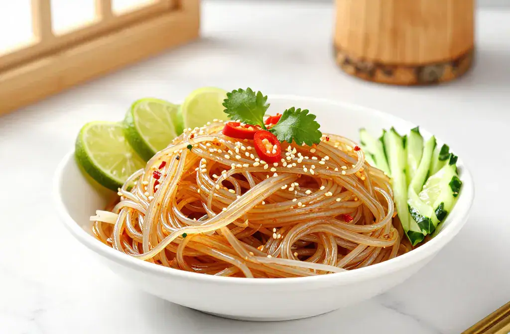 Finished cold noodle salads built hot recipe for 18 Cold Noodle Salads Built for Hot Summer Nights: Cool, Crowd-Ready Bowls - A vibrant hero of a summer noodle