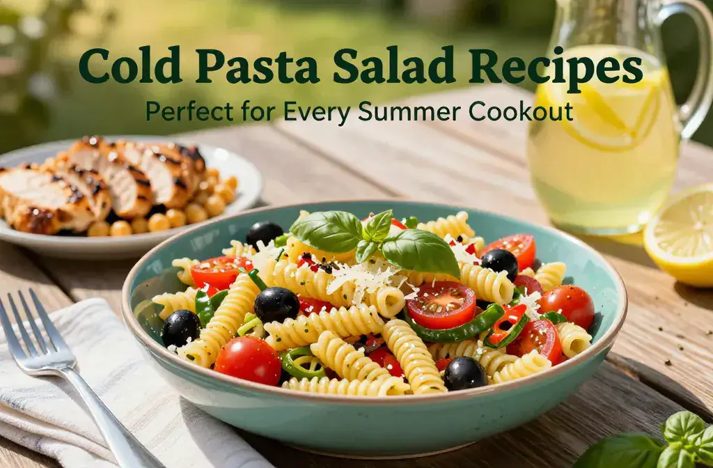 Finished cold pasta salad perfect every recipe for Cold Pasta Salad Recipes Perfect for Every Summer Cookout: Crowd-Pleaser Picks - A vibrant hero for a blog ti