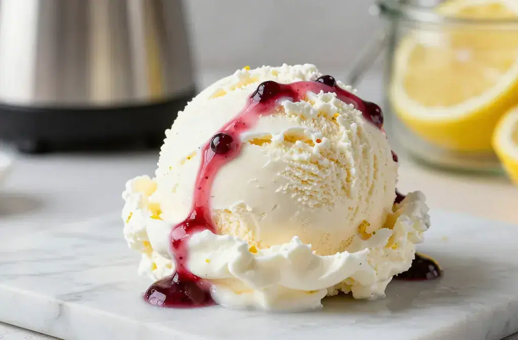 Finished cottage cheese ice cream tastes recipe for Cottage Cheese Ice Cream That Tastes Like Cheesecake: Dream Scoop - A high-contrast, editorial-style hero of