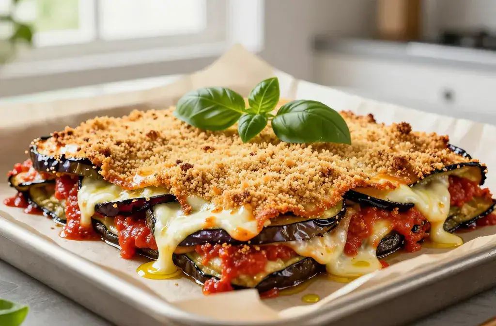 Finished crispy baked eggplant parmesan without recipe for The Best Crispy Baked Eggplant Parmesan Without Frying: The Ultimate Weeknight Win - A vibrant, high-