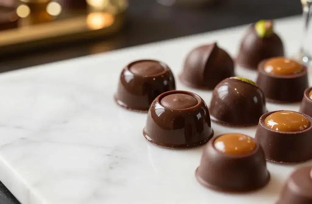 Finished dubai chocolate copycats can without recipe for 13 Dubai Chocolate Copycats You Can Make Without a Single Special Tool - A glossy, luxurious Dubai-insp