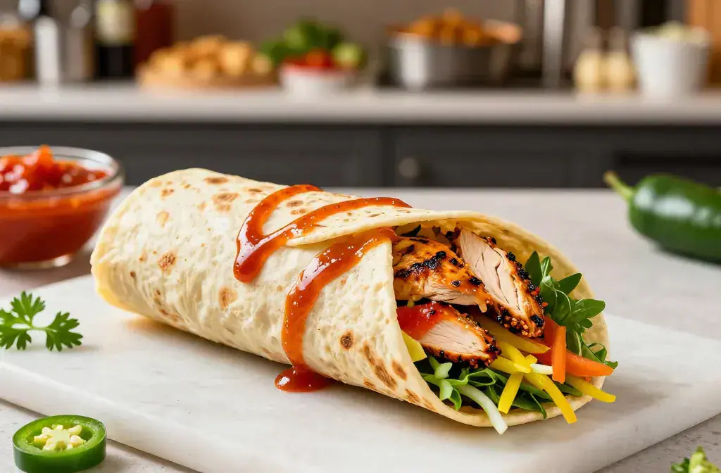 Finished fermented hot sauce wraps quick recipe for Fermented Hot Sauce Wraps: 9 Quick Chicken Lunches for the Week - Ultimate Make-Ahead Lunches - A vibrant he