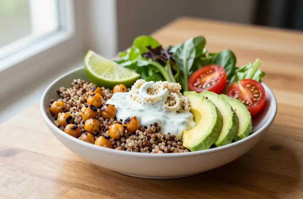 Finished high fiber lunch bowls keep recipe for High Fiber Lunch Bowls That Keep You Full for Hours: Satisfying & Easy - A vibrant, photorealistic hero shot of
