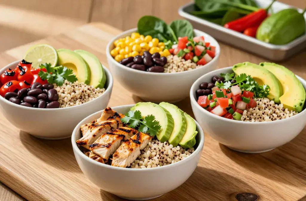 Finished high-protein burrito bowls cozy meal-prep recipe for High-Protein Burrito Bowls: 15 Cozy Meal-Prep Recipes for the Week - Quick Weeknight Wins - A vibr