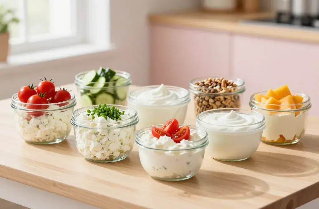 Finished high-protein cottage cheese bowls lunch-prep recipe for High-Protein Cottage Cheese Bowls: 15 Easy Lunch-Prep Ideas to Try - A vibrant, high-contrast h