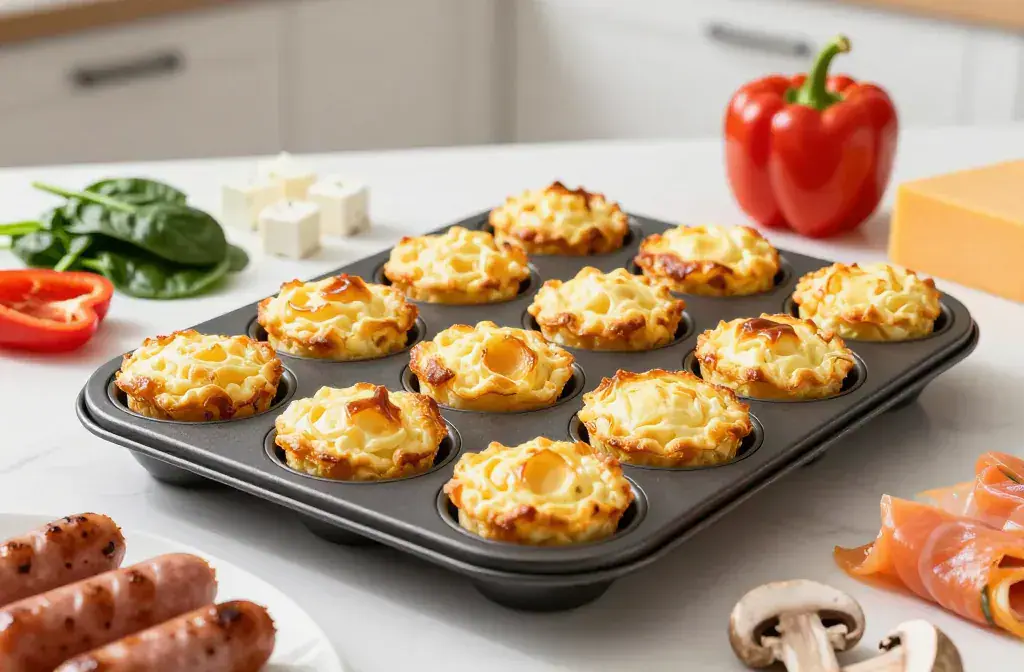 Finished make-ahead egg muffins high-protein breakfasts recipe for Make-Ahead Egg Muffins: 16 High-Protein Breakfasts for the Week - Fast Fuel - A vibrant, high