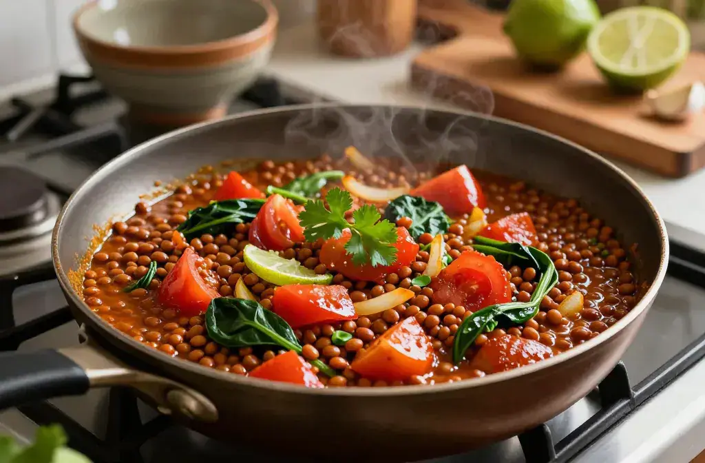 Finished one-pan lentil curry cheap weeknight recipe for One-Pan Lentil Curry: 12 Cheap Weeknight Dinners for Busy Nights - Quick, Cozy & Cheap - A vibrant, clo