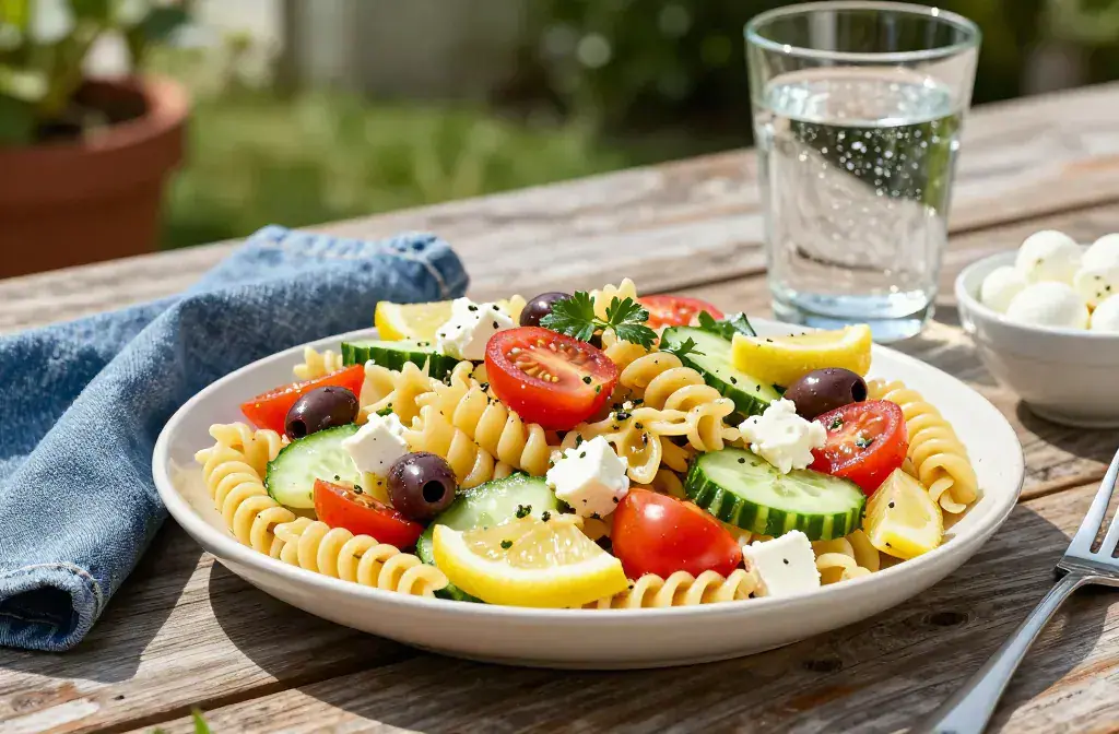 Finished refreshing summer pasta salads can recipe for Refreshing Summer Pasta Salads You Can Make Ahead: Crowd-Worthy Picks - A bright, photorealistic hero sho