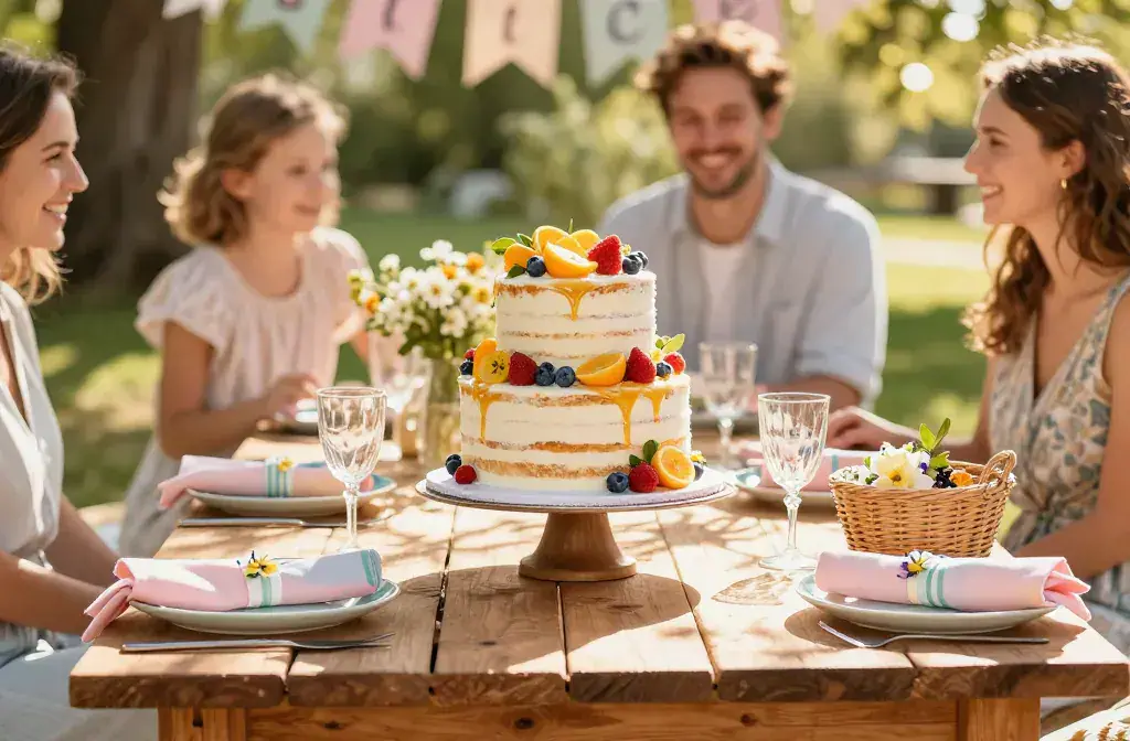 Finished throw cake picnic friends will recipe for How to Throw a Cake Picnic Your Friends Will Talk About: a Secret Shortcut - A vibrant outdoor picnic setup f